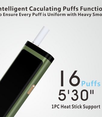 (Army Green) LAMBDA T3 Heat Not Burn Tobacco Heating Device, Compatible with All IQOS Heatsticks in dubai